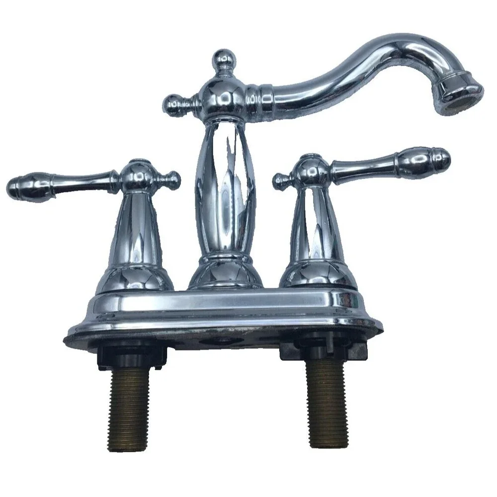 Pfister Bronson Bathroom Sink Faucet Polished Chrome LG48-BS0C Good Condition